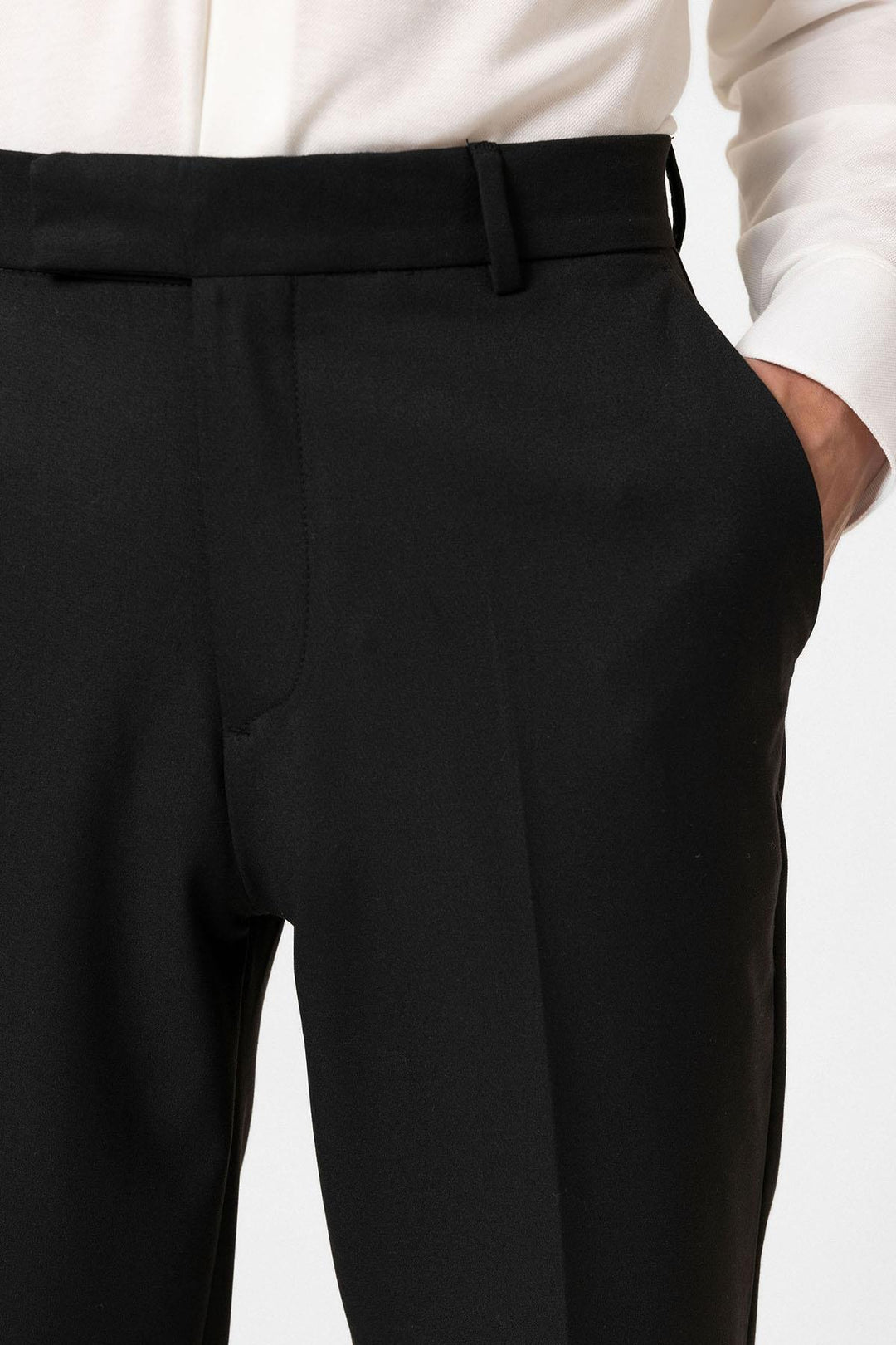 ANT Antioch Black Classic High Waist Men's Pants - Courbevoic