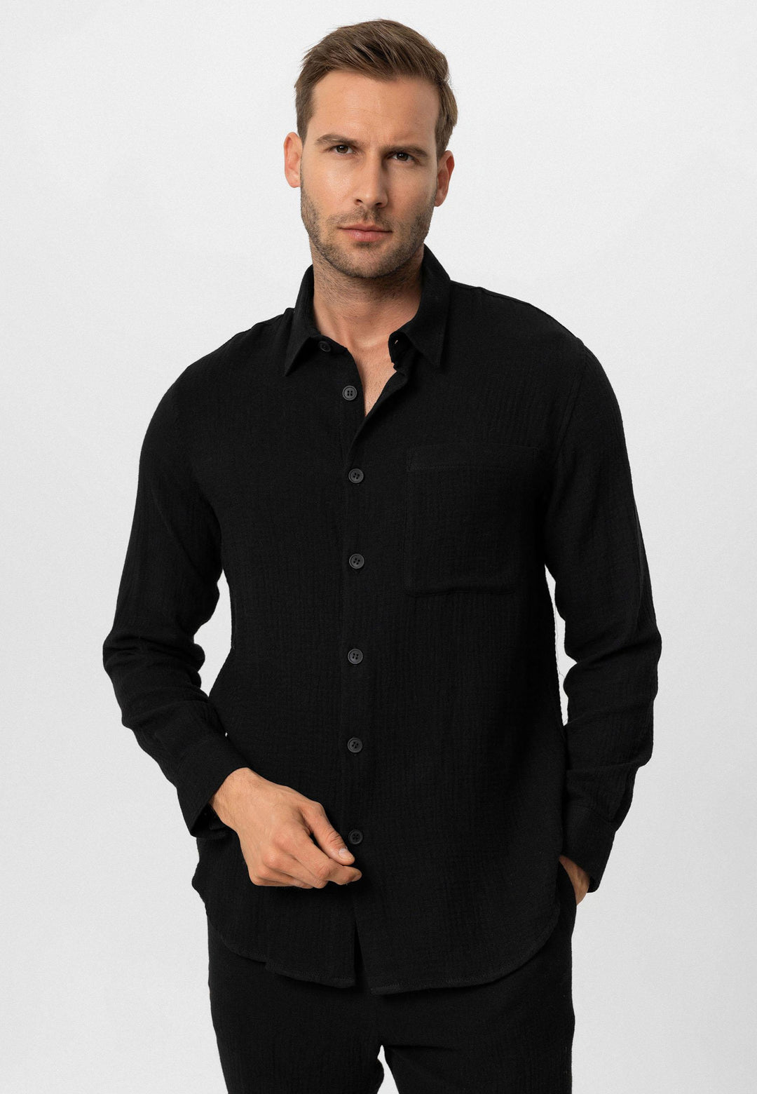 ANT Muslin Long Sleeve Men's Shirt - Celaya