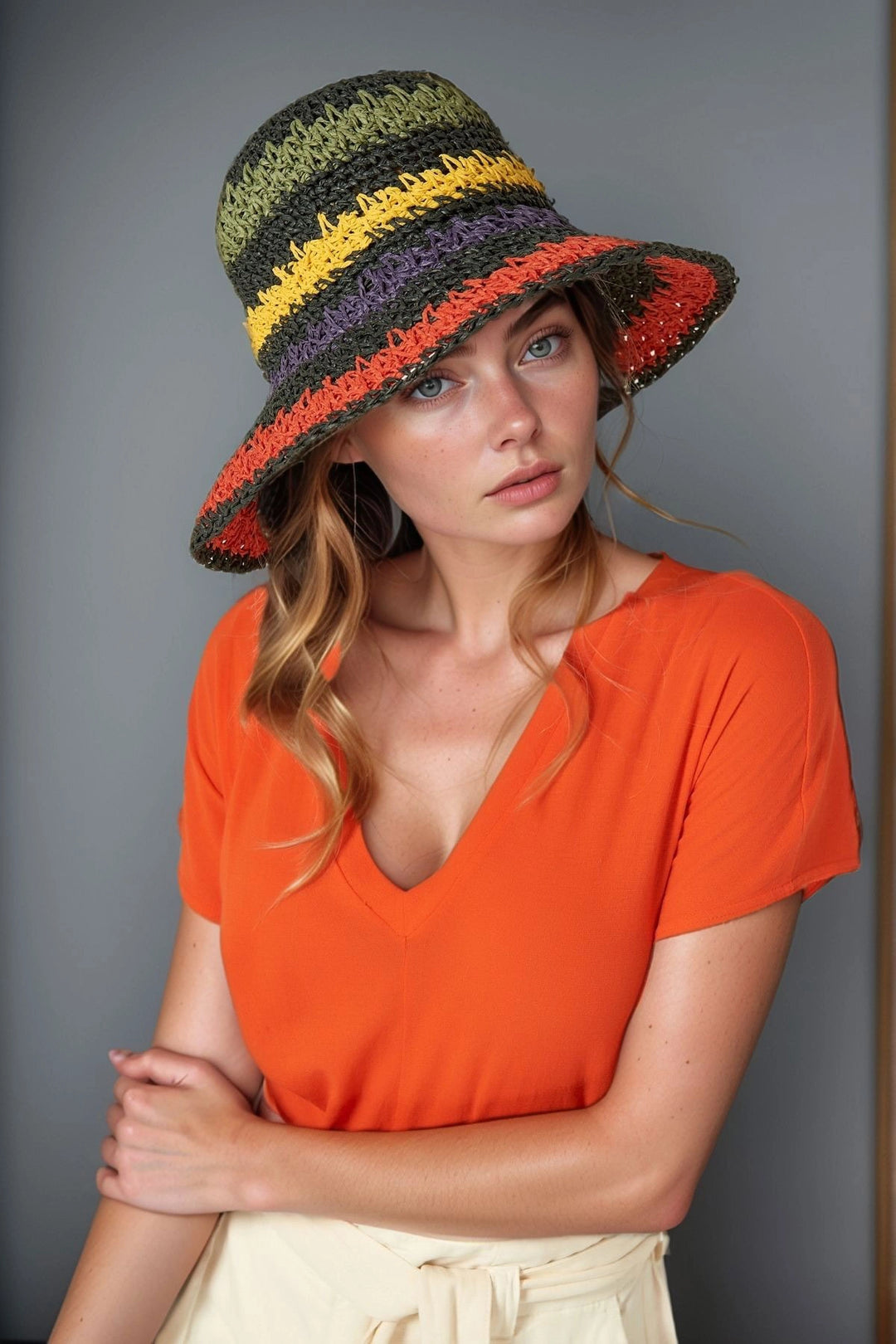 Black Braided Straw Hat BCNSV-2511507 - Essen
