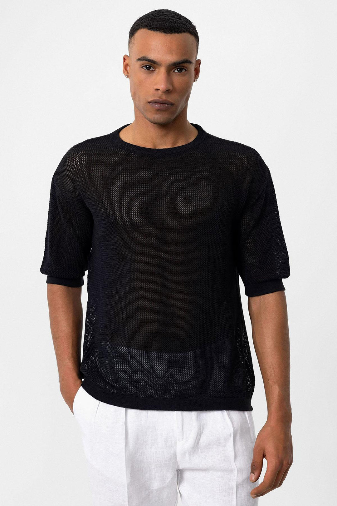 ANT Oversized Openwork Men's T-Shirt - La Presa