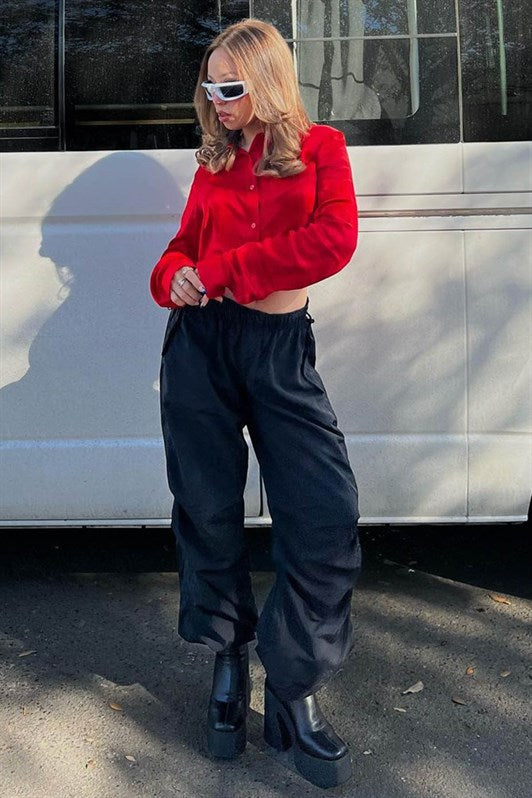 MDX Black Parachute Jogger Women's Pants MG1726 - Tepotzotlán