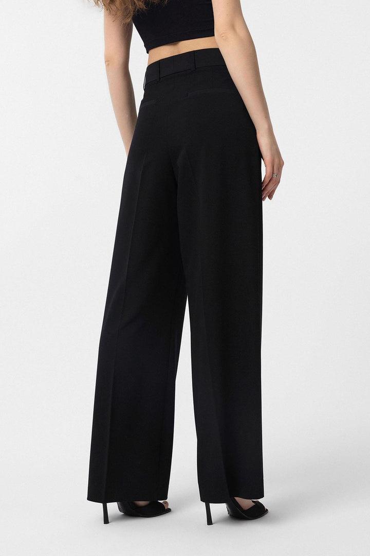 ANT Antioch Black High-Waisted Women's Pants - Denton