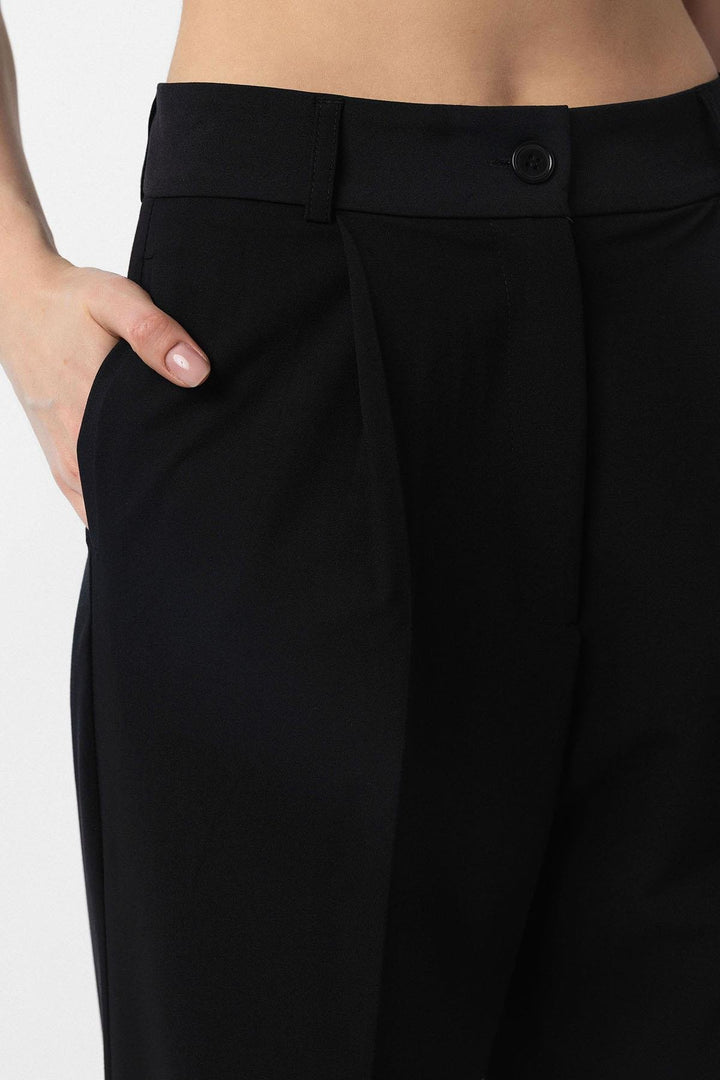 ANT Antioch Black High-Waisted Women's Pants - Denton