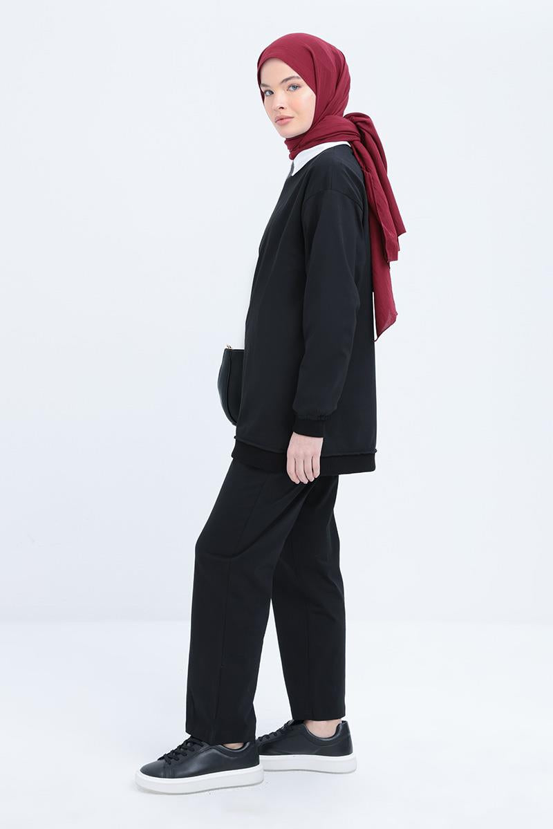 TLD Women Allday Black Black Dirty Stitched Tracksuit - Tamiami