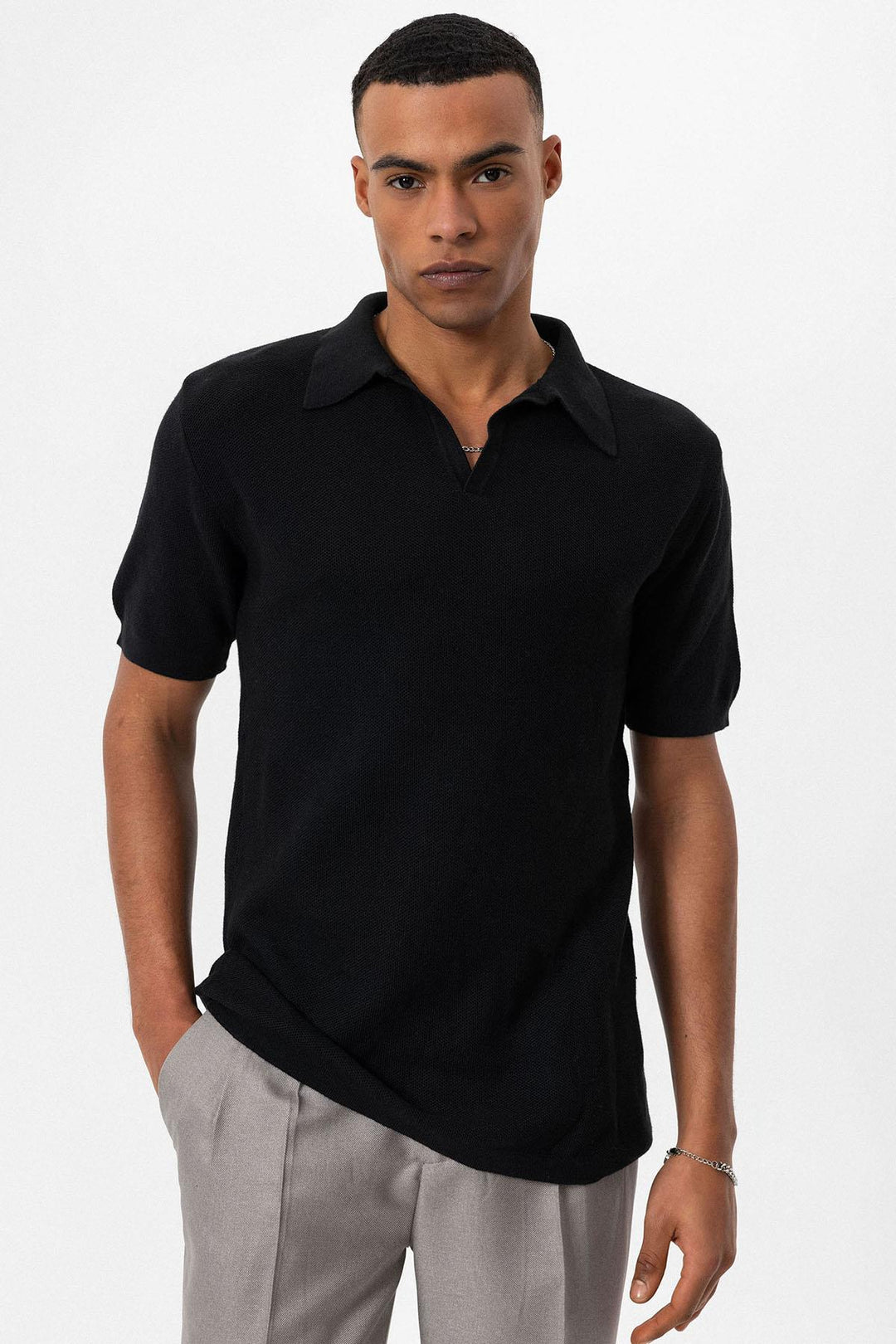 ANT Polo Yaka Erkek Triko T-Shirt - Plymouth