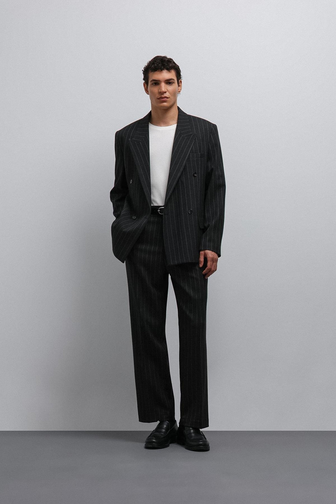 ANT Antioch Black Relax Fit Striped Men's Pants - Vénissieux