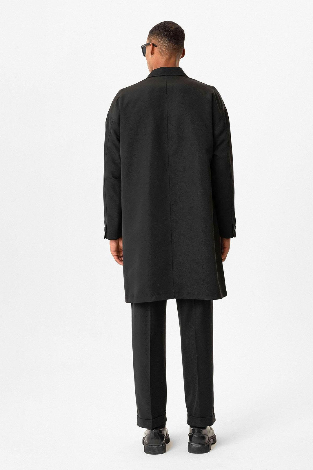 ANT Men's Trench Coat with Buckle Detail - Carmichael
