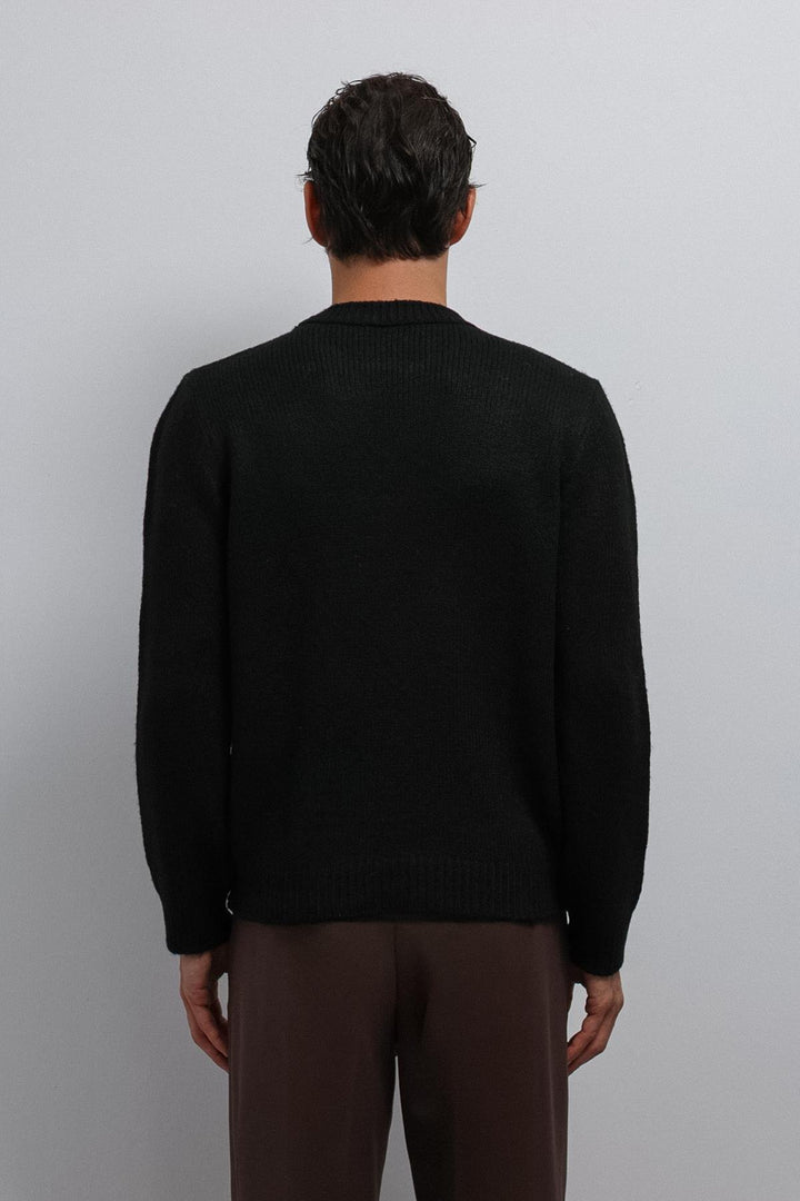 ANT Antioch Black Soft Textured Men's Sweater - Gaithersburg