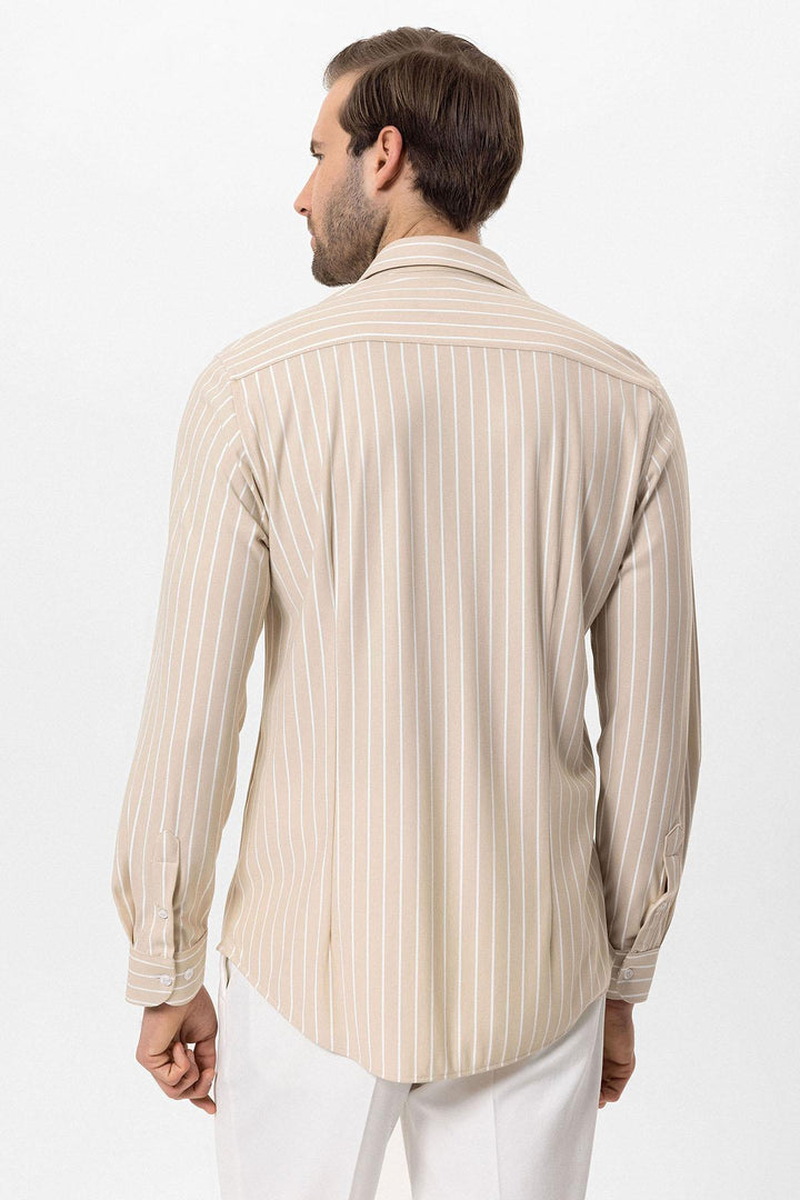 ANT Slim Fit Striped Long Sleeve Men's Shirt - Valladolid