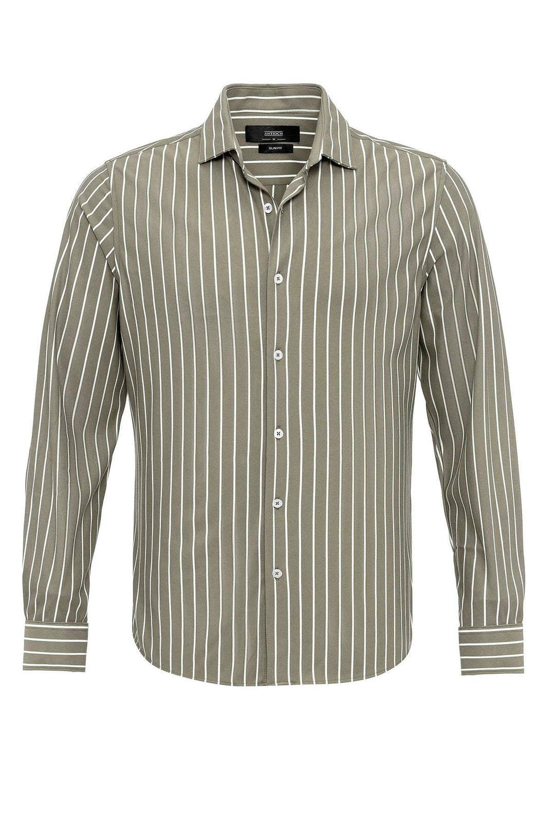 ANT Slim Fit Striped Long Sleeve Men's Shirt - Rowlett