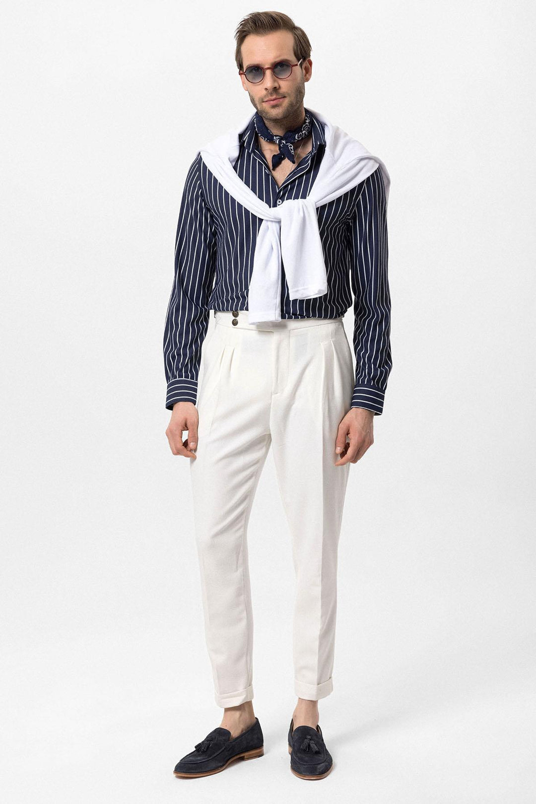 ANT Slim Fit Striped Long Sleeve Men's Shirt - Barsinghausen