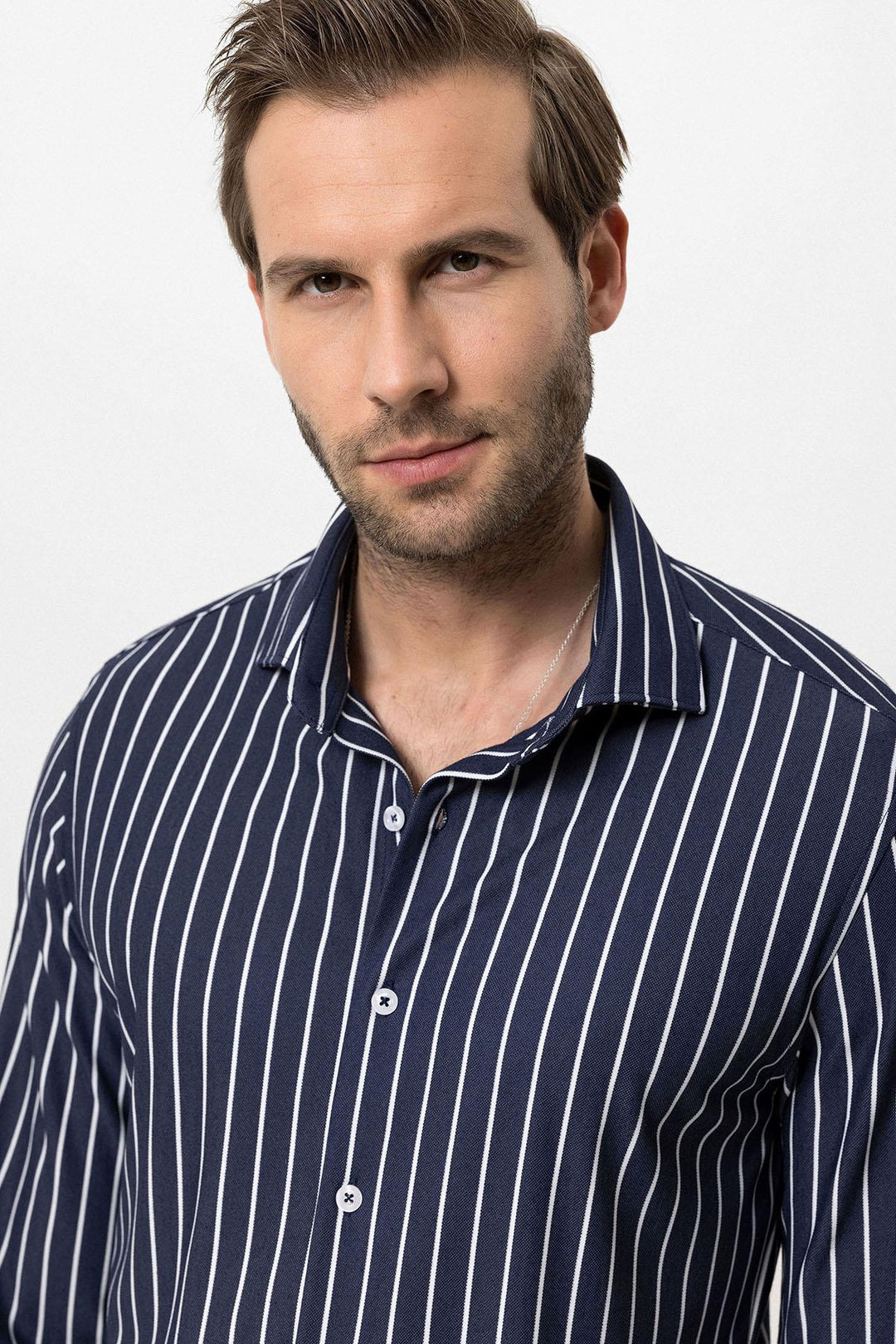 ANT Slim Fit Striped Long Sleeve Men's Shirt - Barsinghausen