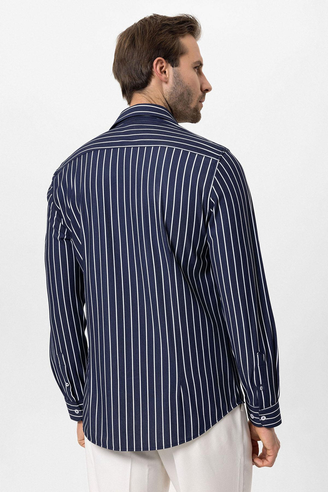 ANT Slim Fit Striped Long Sleeve Men's Shirt - Barsinghausen