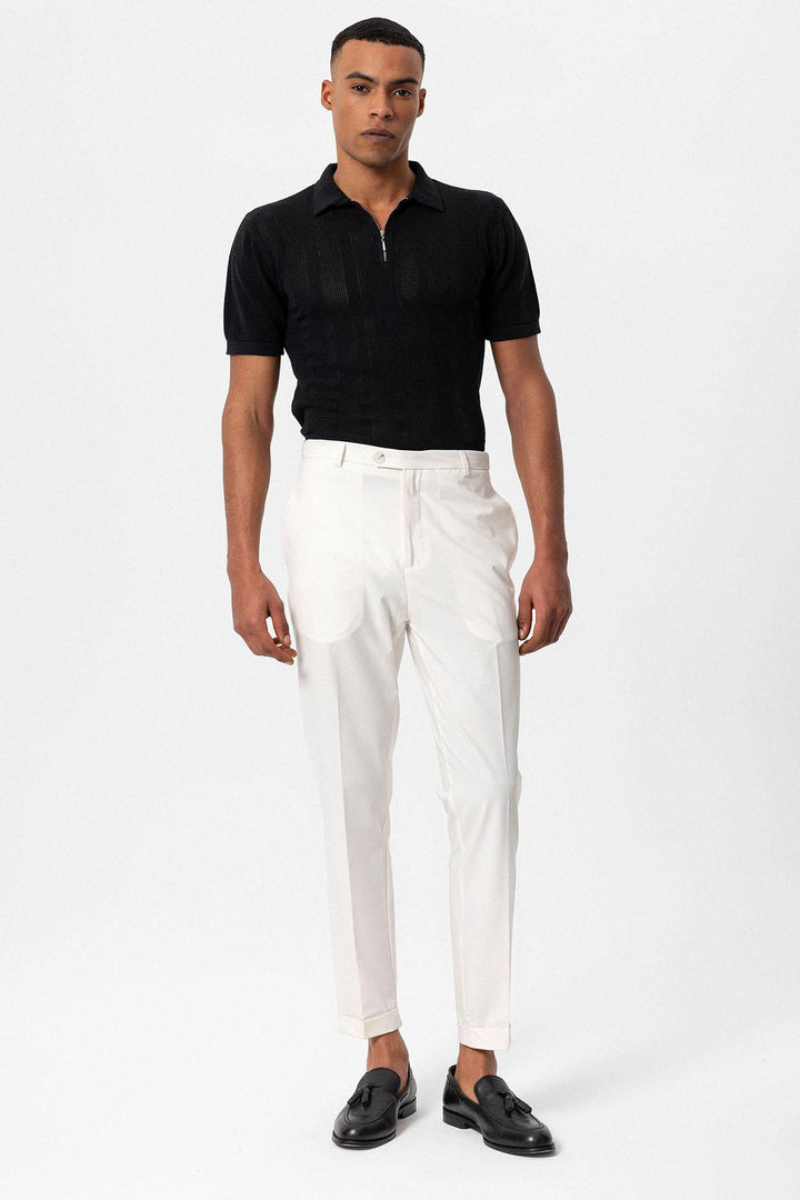 ANT Slim Fit Double Leg Men's Trousers - Kozáni
