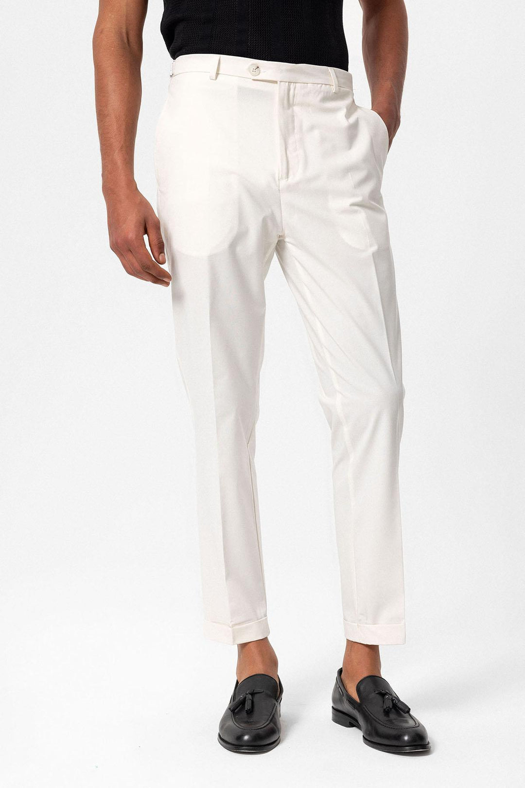 ANT Slim Fit Double Leg Men's Trousers - Kozáni