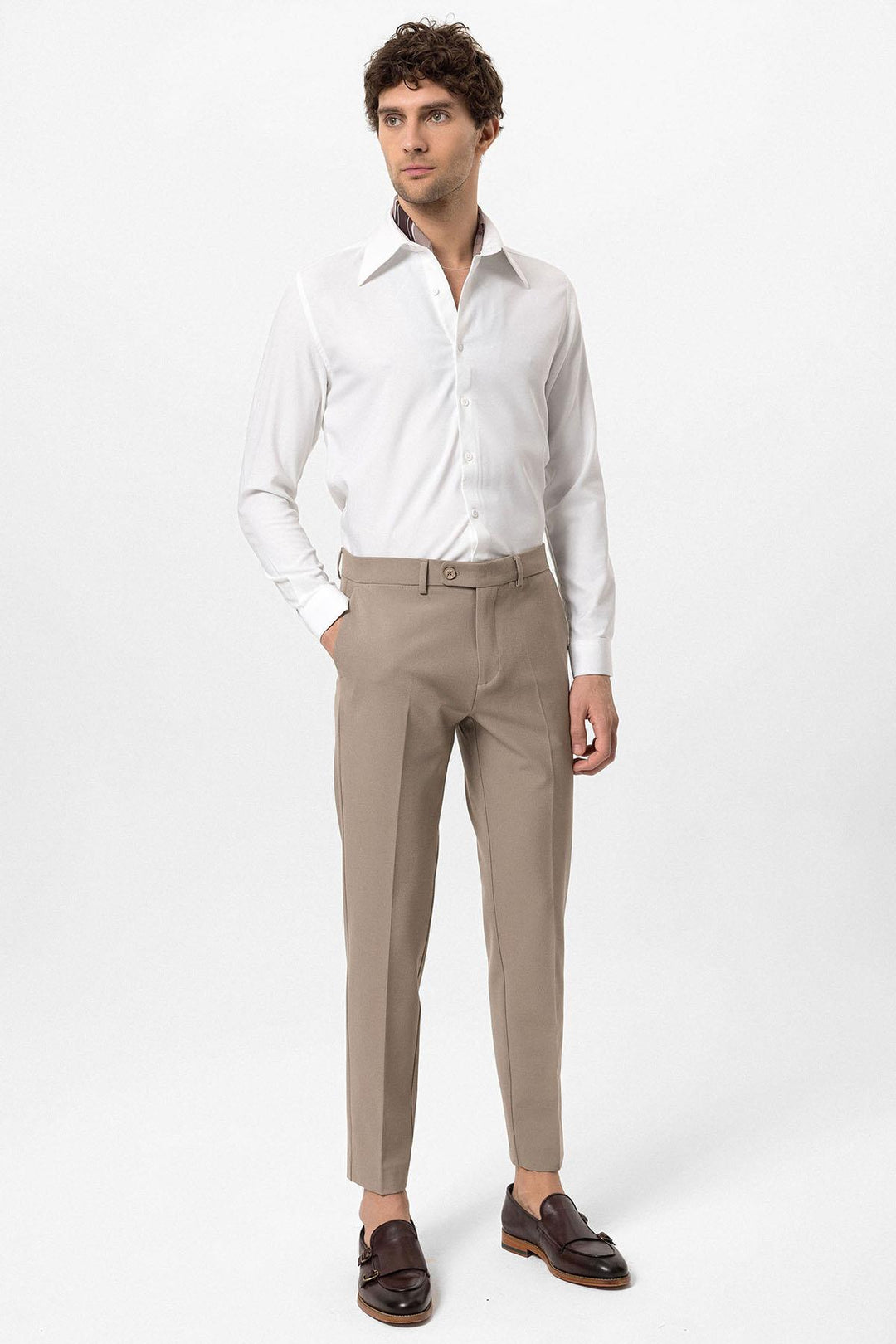 ANT Slim Fit Men's Fabric Trousers - Santa Clarita