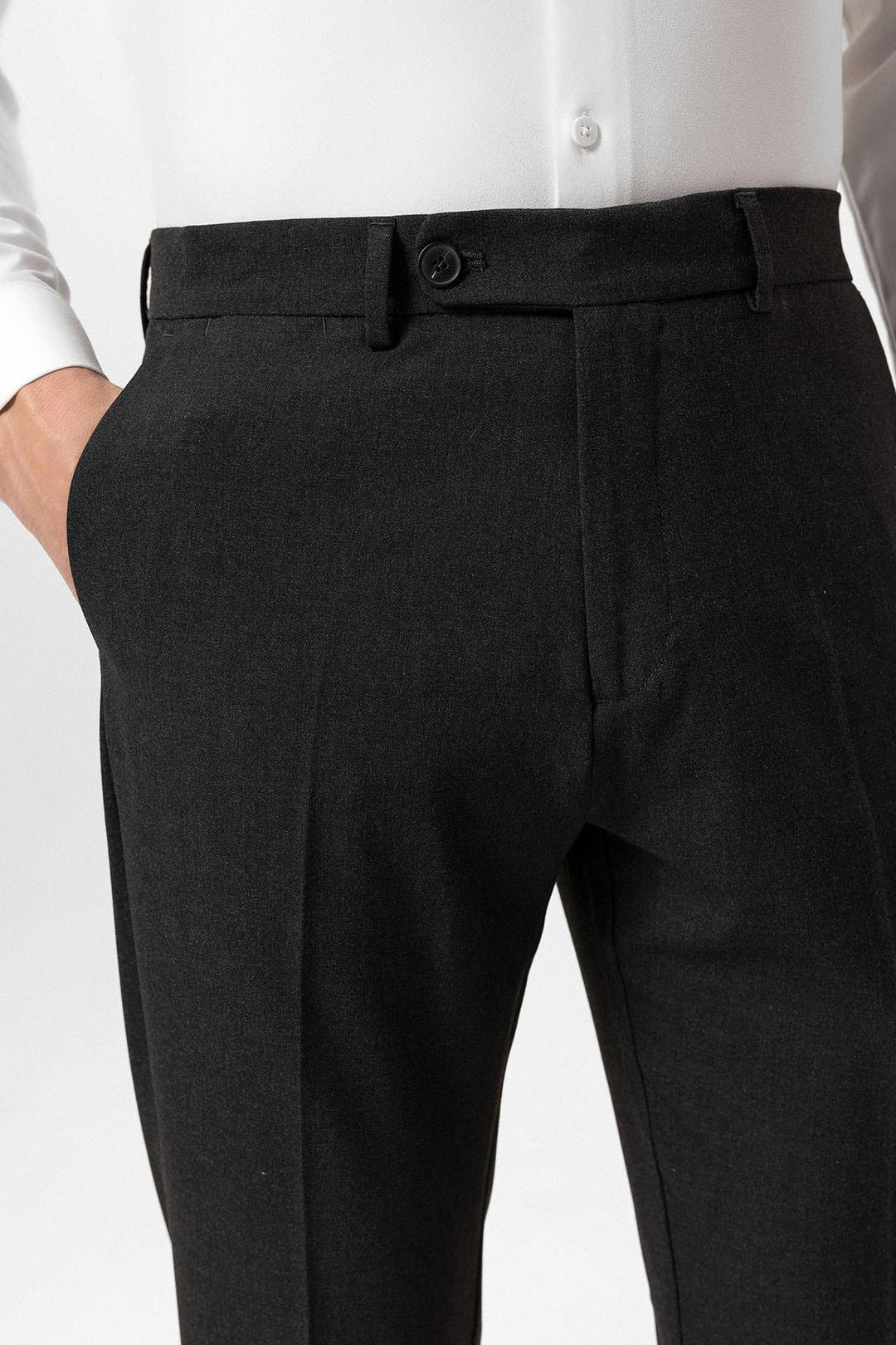 ANT Slim Fit Men's Fabric Trousers - Moerdijk