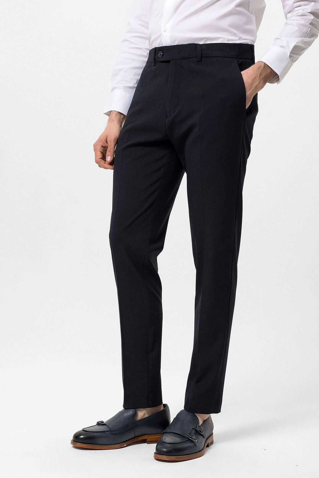 ANT Slim Fit Men's Fabric Trousers - Bath