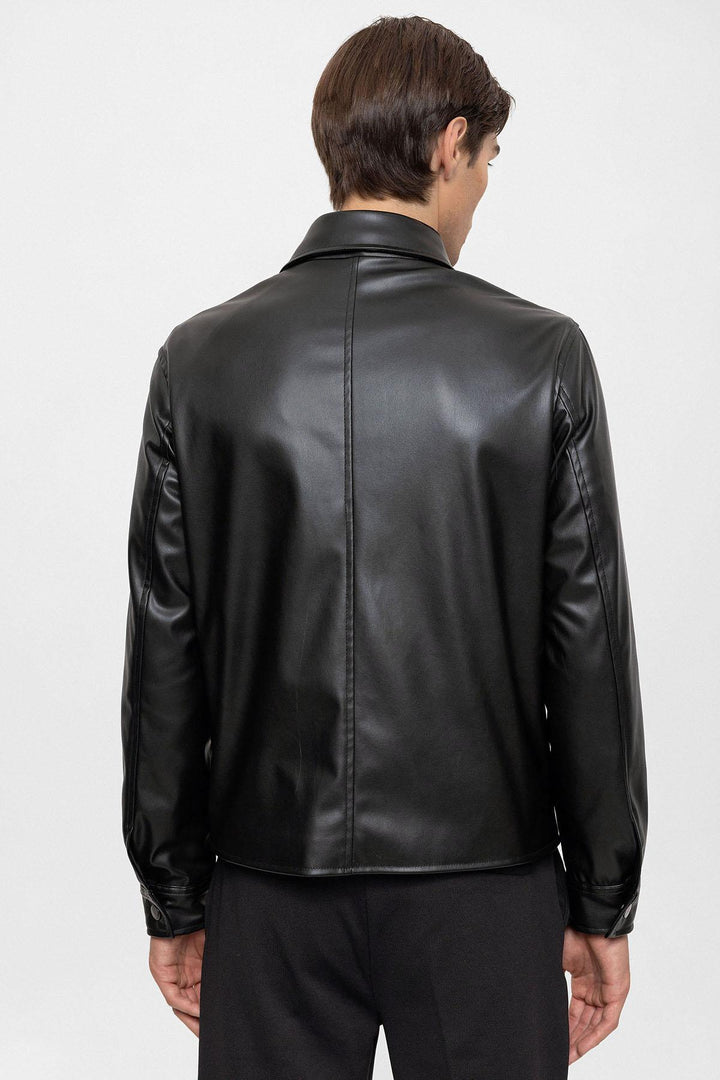 ANT Faux Leather Men's Coat - Johns Creek