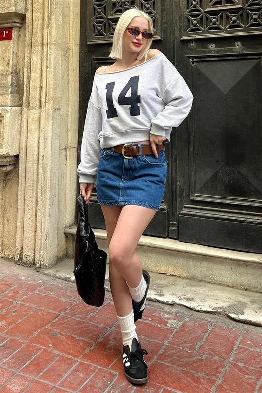 MDX Carmel Boat Neck Printed Women's Sweatshirt MG2205 - Rhondda