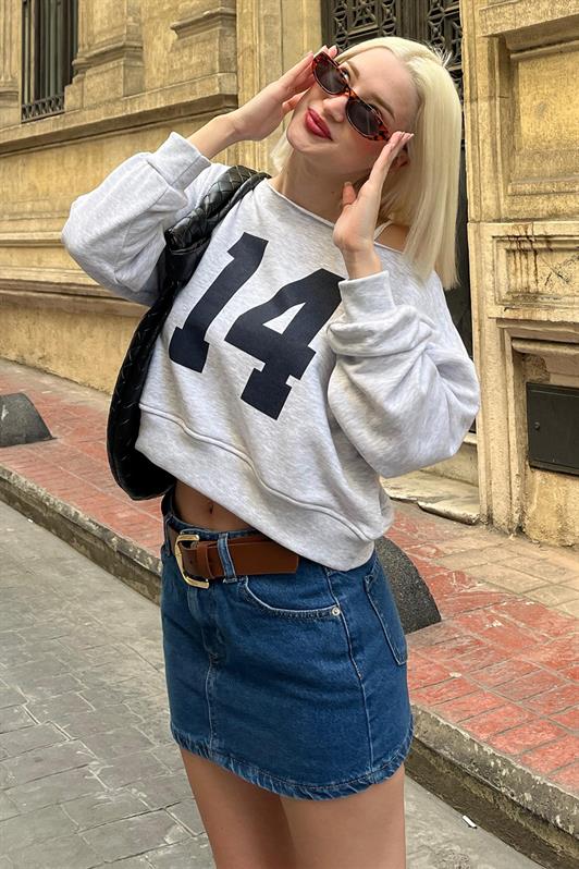 MDX Carmel Boat Neck Printed Women's Sweatshirt MG2205 - Rhondda