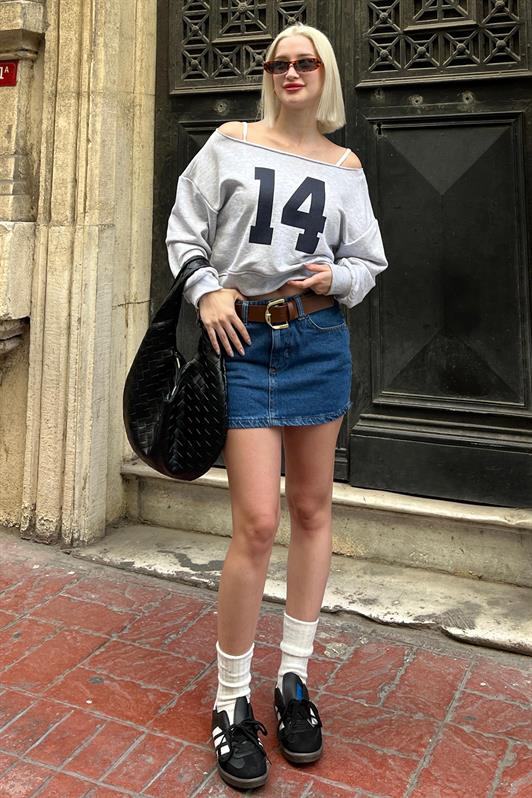 MDX Carmel Boat Neck Printed Women's Sweatshirt MG2205 - Rhondda