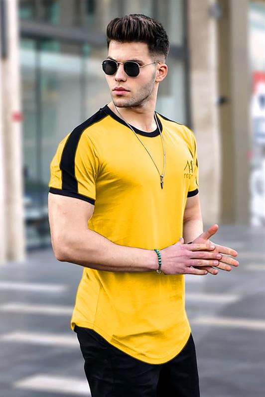 MDX Madmext Printed Yellow Men's T-shirt 4472 - Pico Rivera