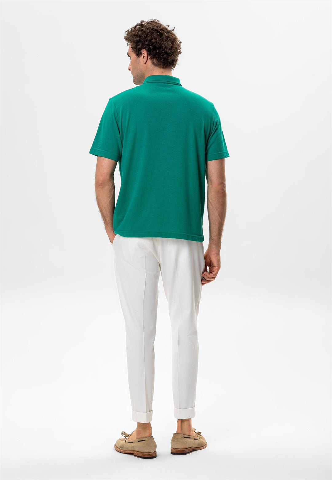 ANT Polo Neck Zippered Men's T-Shirt - Raleigh
