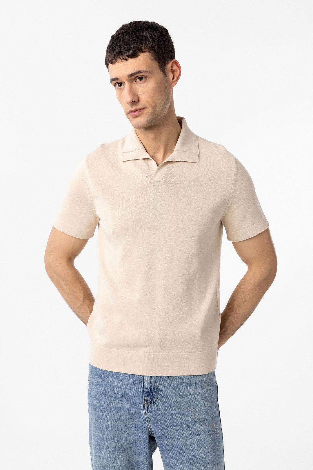 ANT Antioch Stone 100% Cotton Crew Neck Knit T-Shirt - Pennsauken