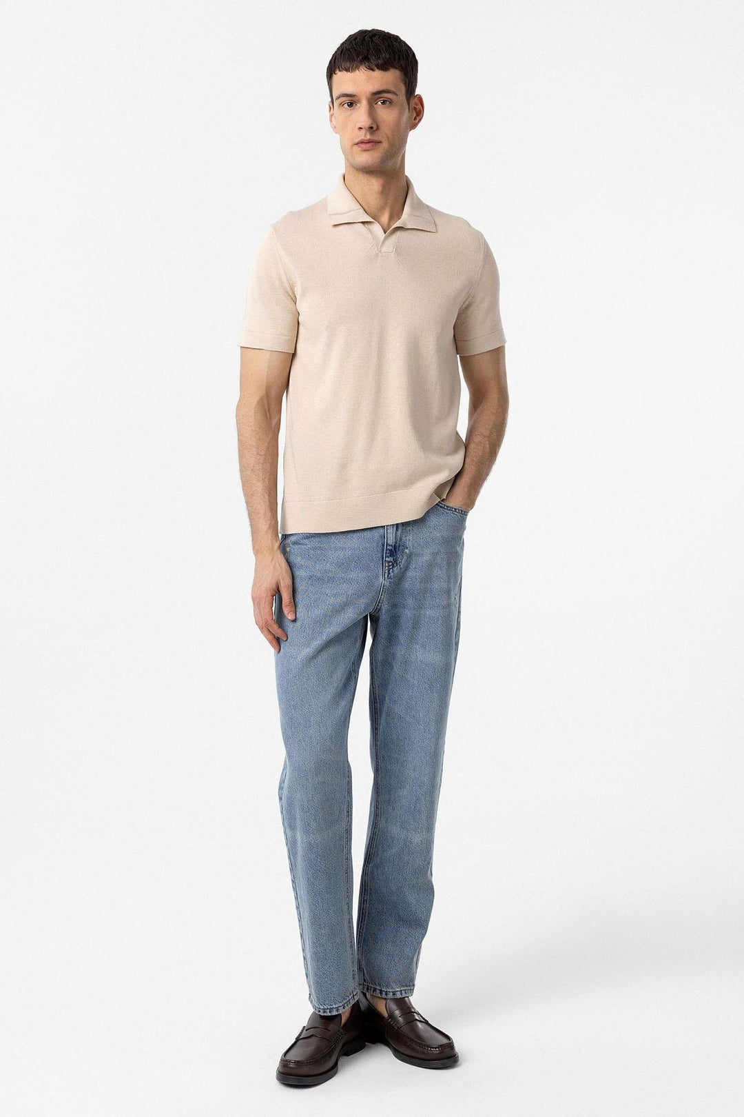 ANT Antioch Stone 100% Cotton Crew Neck Knit T-Shirt - Pennsauken