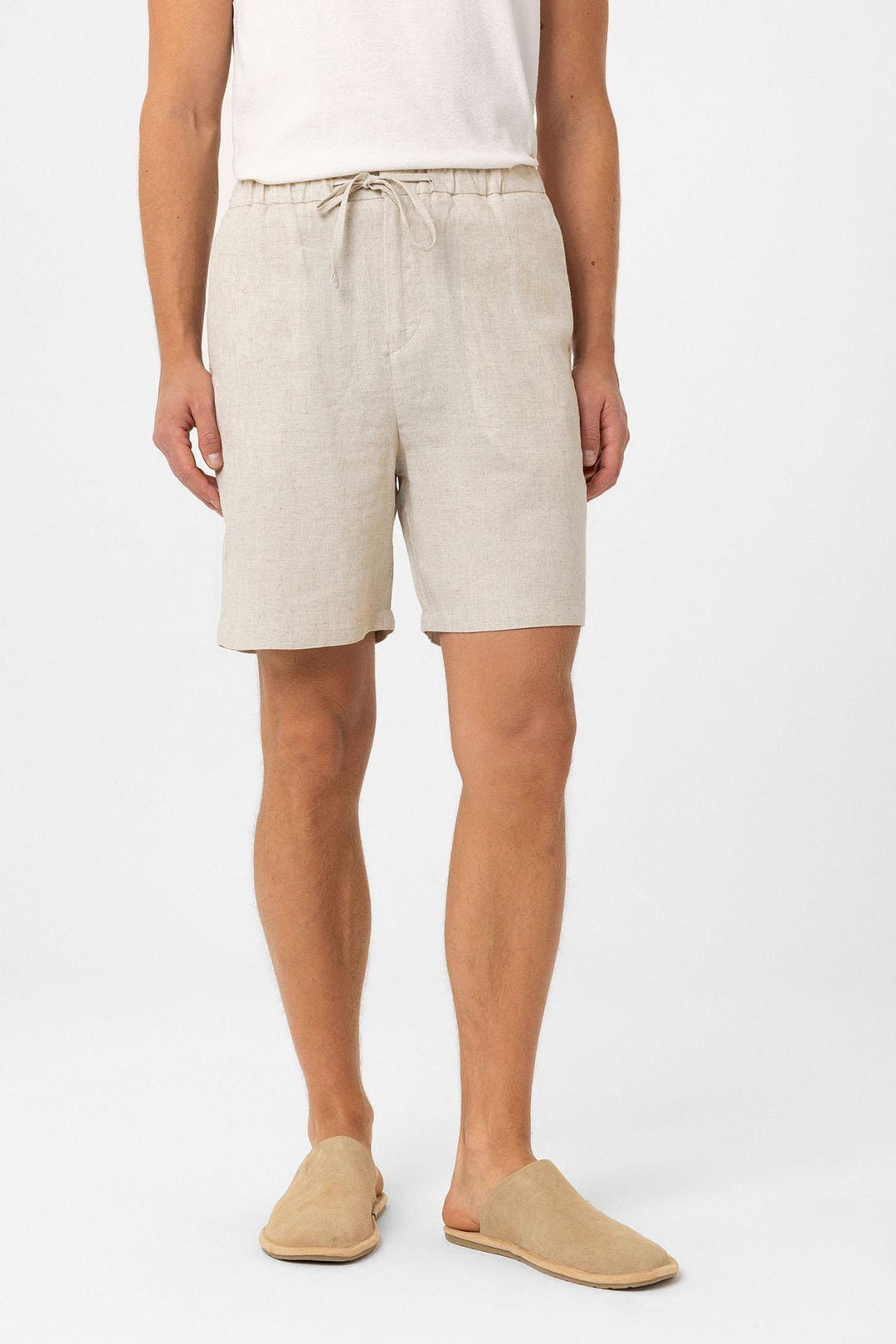 ANT Antioch Stone Linen Blend Men's Shorts - East Lansing