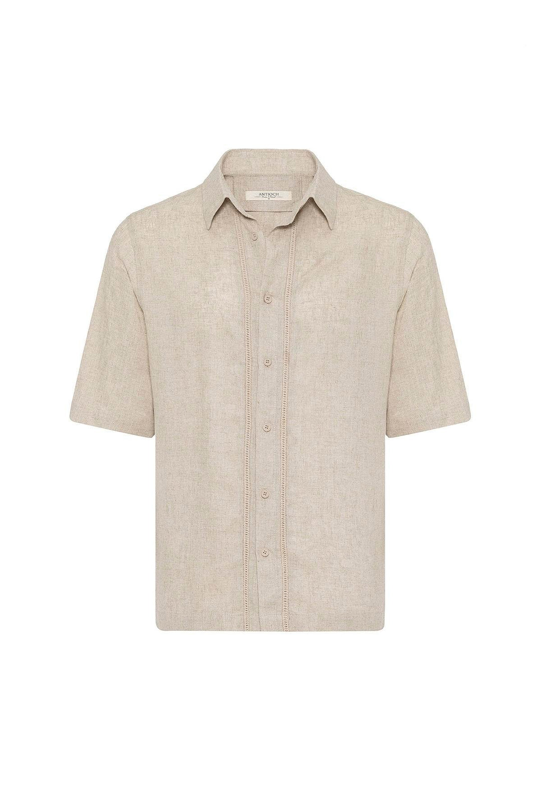 ANT Antioch Stone Linen Blend Relaxed Fit Men's Shirt - Southaven