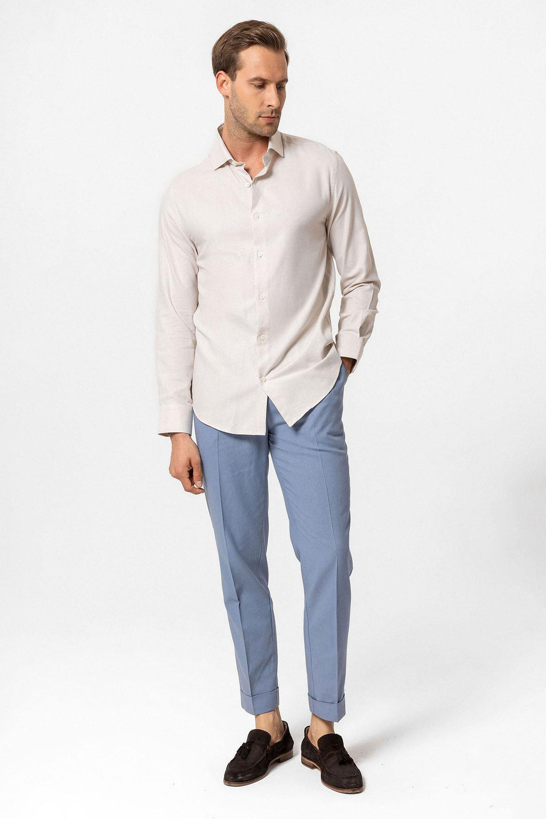 ANT Long Sleeve Slim Fit Men's Shirt - Capannori