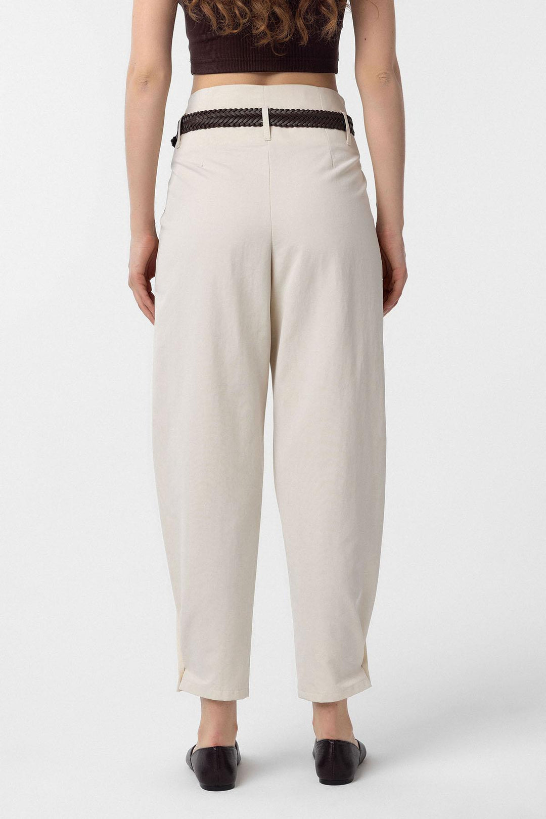 ANT Antioch Stone High Waist Buttoned Fit Women's Pants - Botoşani