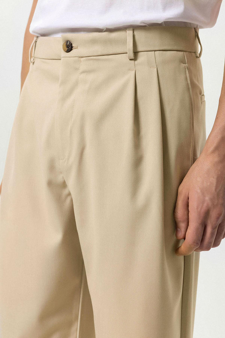 ANT High Waist Pleated Comfortable Fit Men's Trousers - Parsippany-Troy Hills