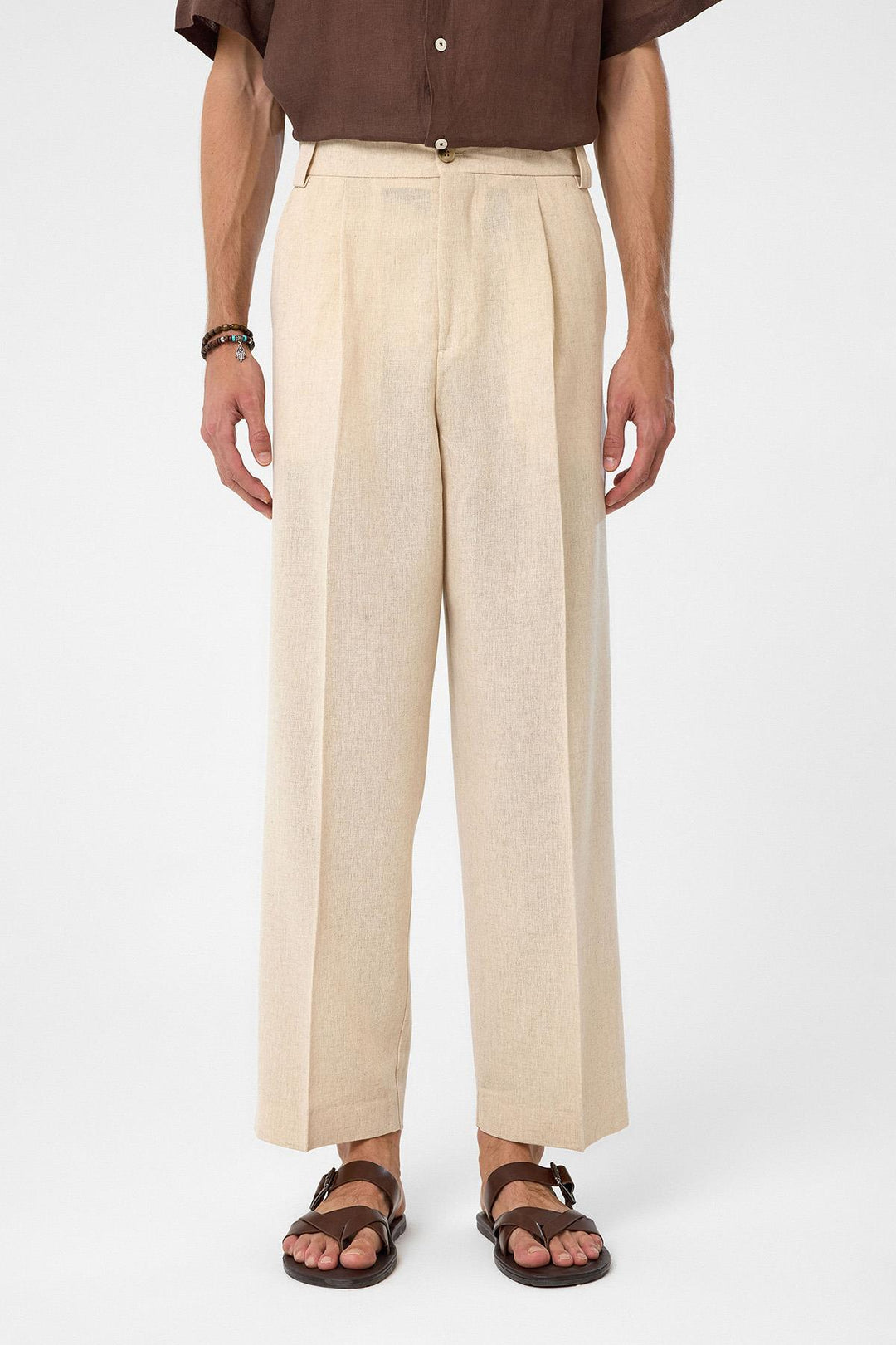 ANT Antioch Stone High Waist Pleated Relax Fit Men's Pants - Texas City