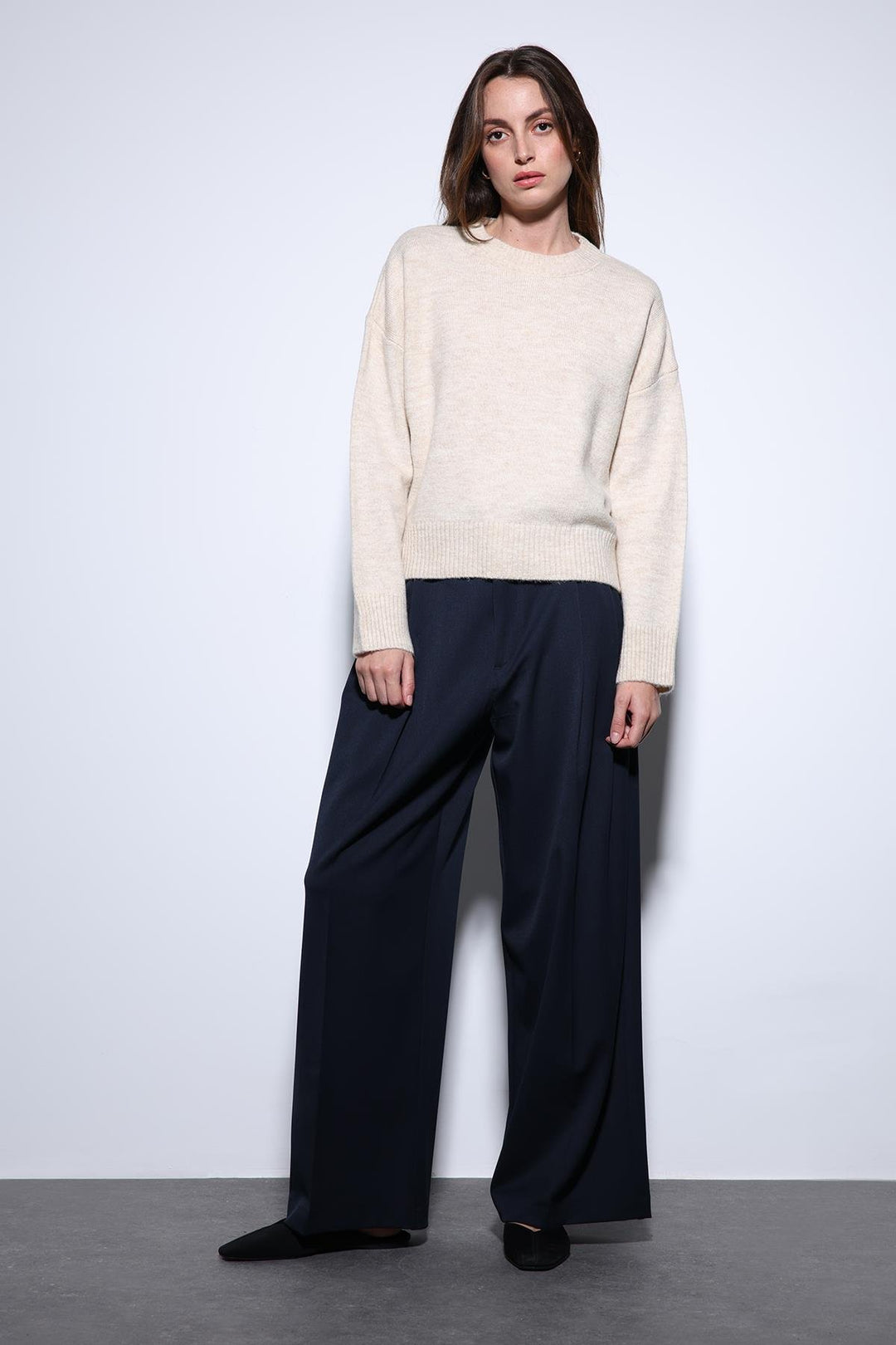 ANT Antioch Stone Wool Blend Women's Sweater - San Luis Obispo