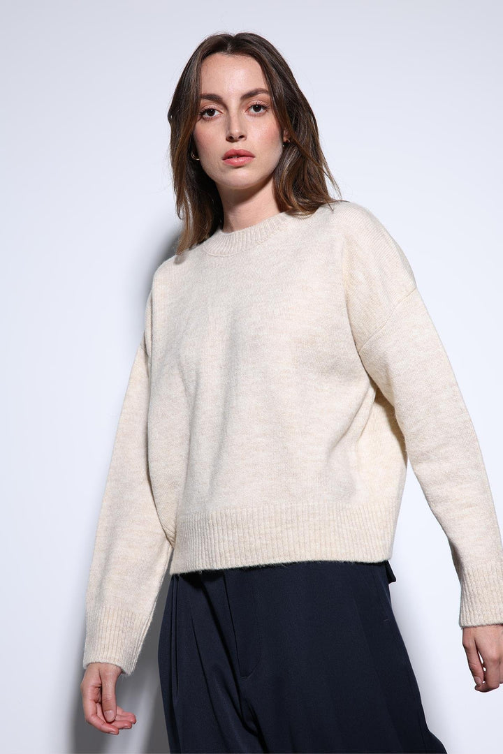 ANT Antioch Stone Wool Blend Women's Sweater - San Luis Obispo