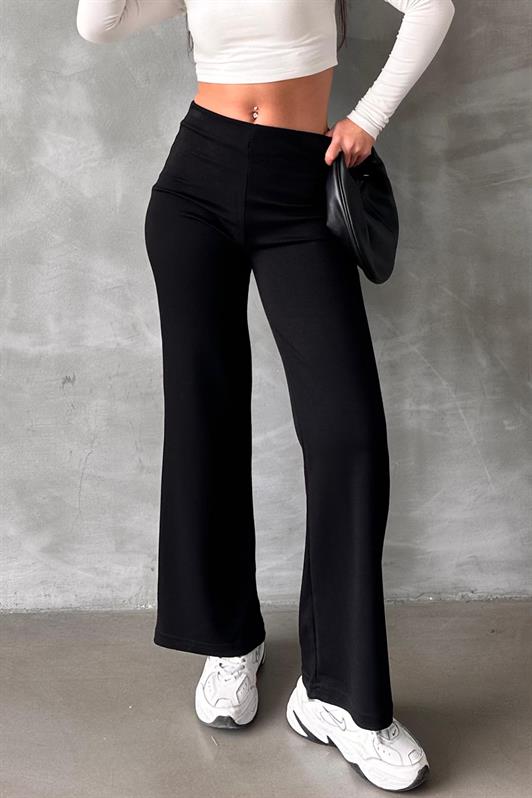 MDX Black High Waist Straight Leg Women's Leggings Pants Mg2288 - Narón