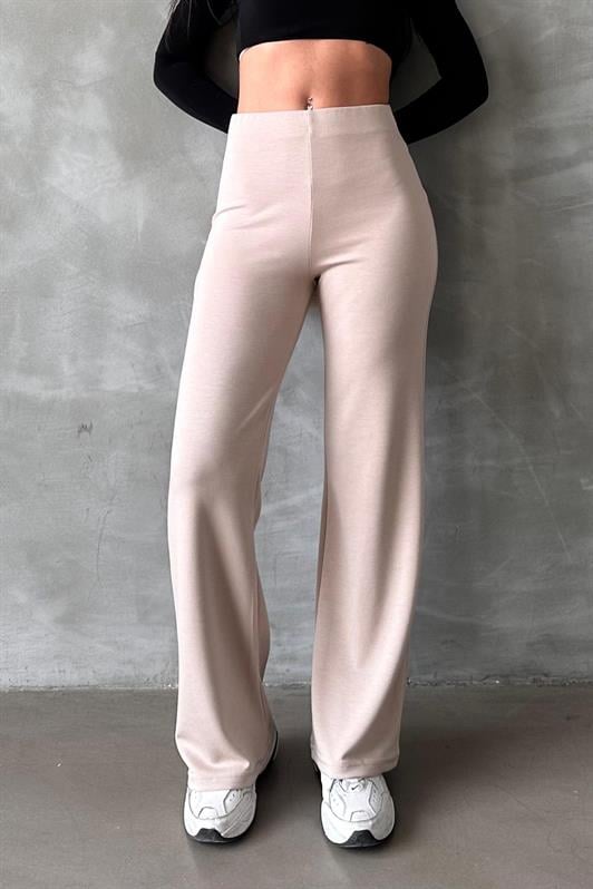 MDX Beige High Waist Straight Leg Women's Leggings Pants Mg2288 - Linz