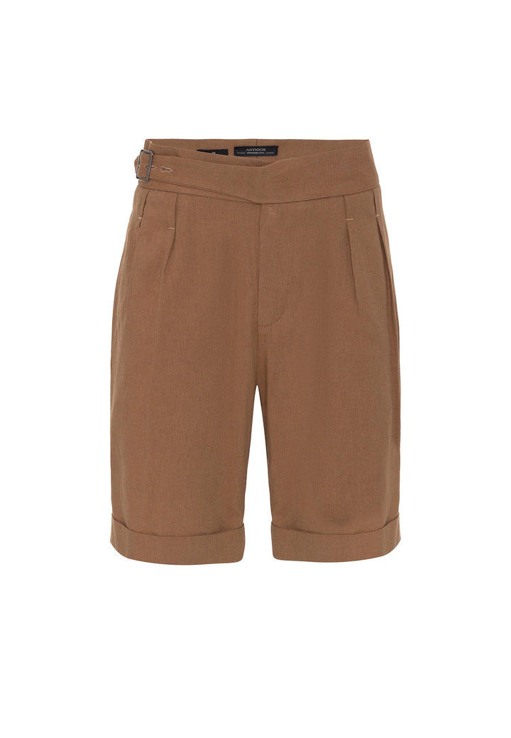 ANT Buckle Detailed Pleated Men's Shorts - Hilo