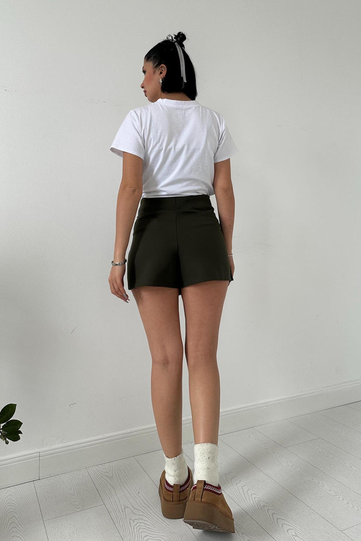 ELS Skirt with Buckled Shorts - Khaki - Lawton