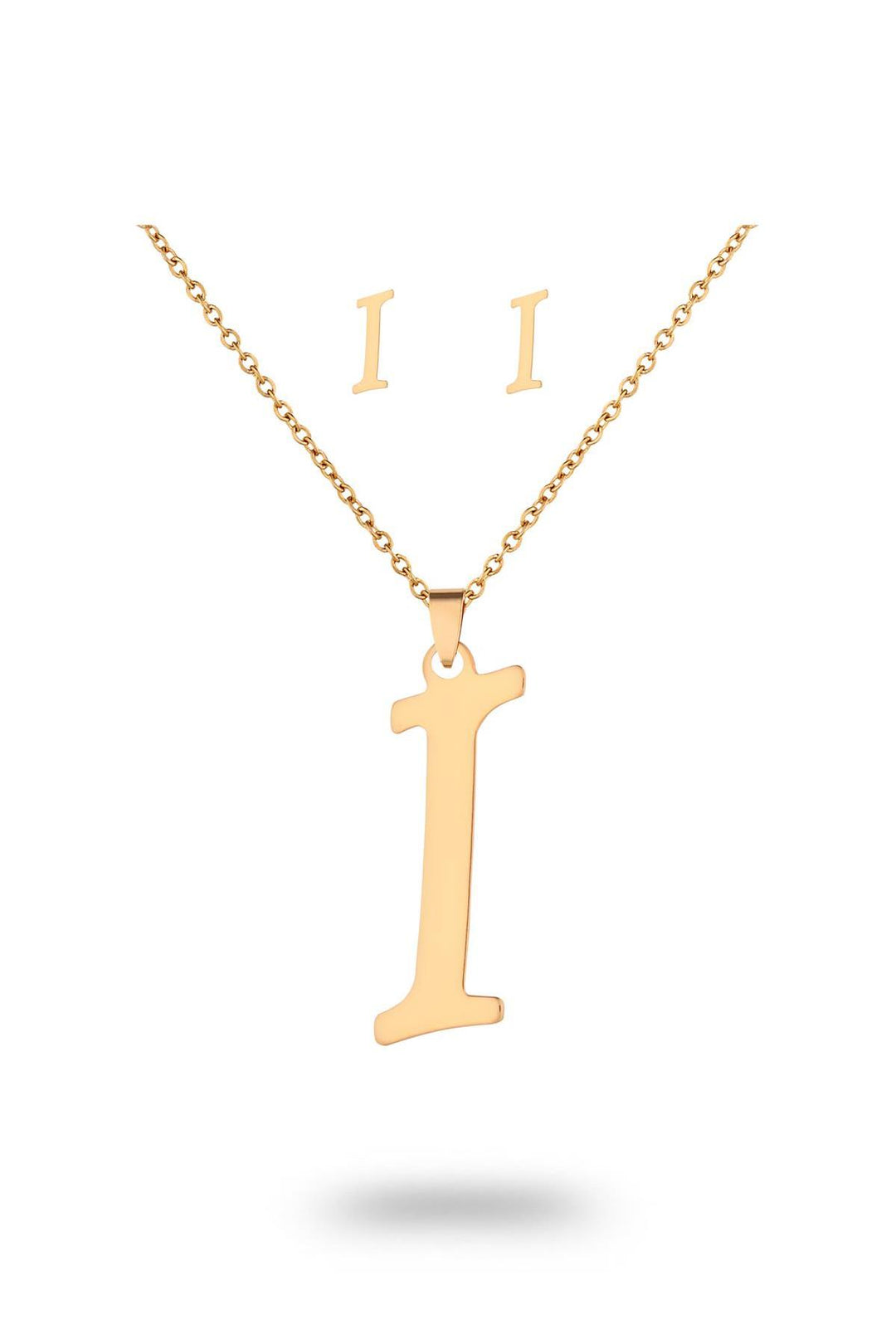 NVM TOPSHOP Time Women's Steel Necklace Earring Set TSJ4005050-IG - Leer