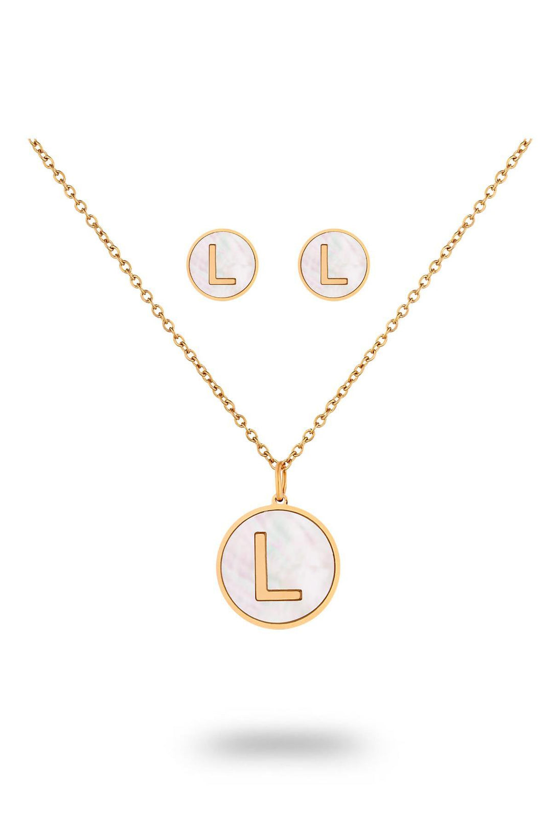 NVM TOPSHOP Time Women's Steel Necklace Earring Set TSJ4005151-LG - Lausanne