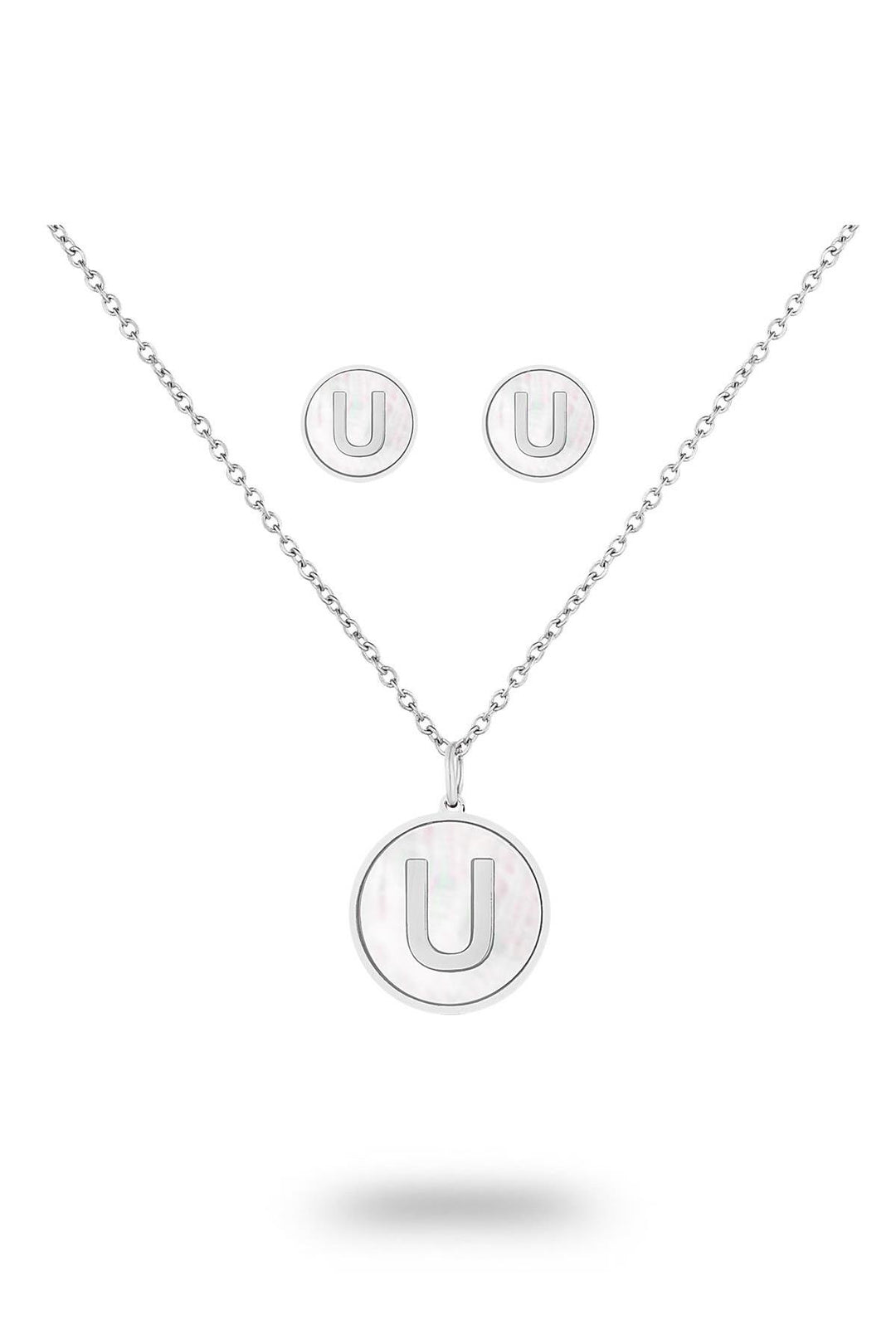 NVM TOPSHOP Time Women's Steel Necklace Earring Set TSJ4005151-UA - Uman