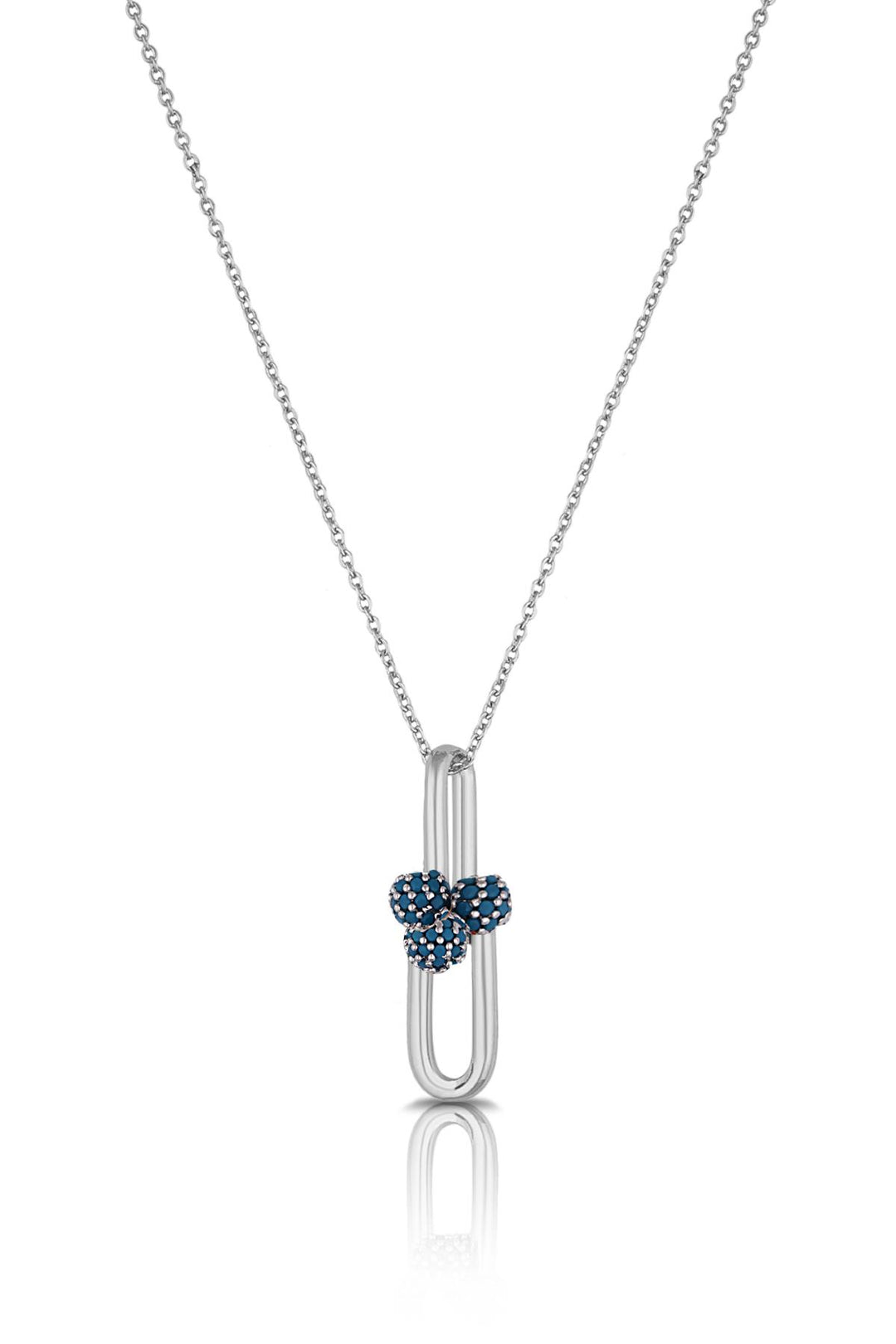 NVM TOPSHOP Time Women's Full Turquoise Zircon Stone Necklace TSJ30350-450-A - Cuautitlán Izcalli
