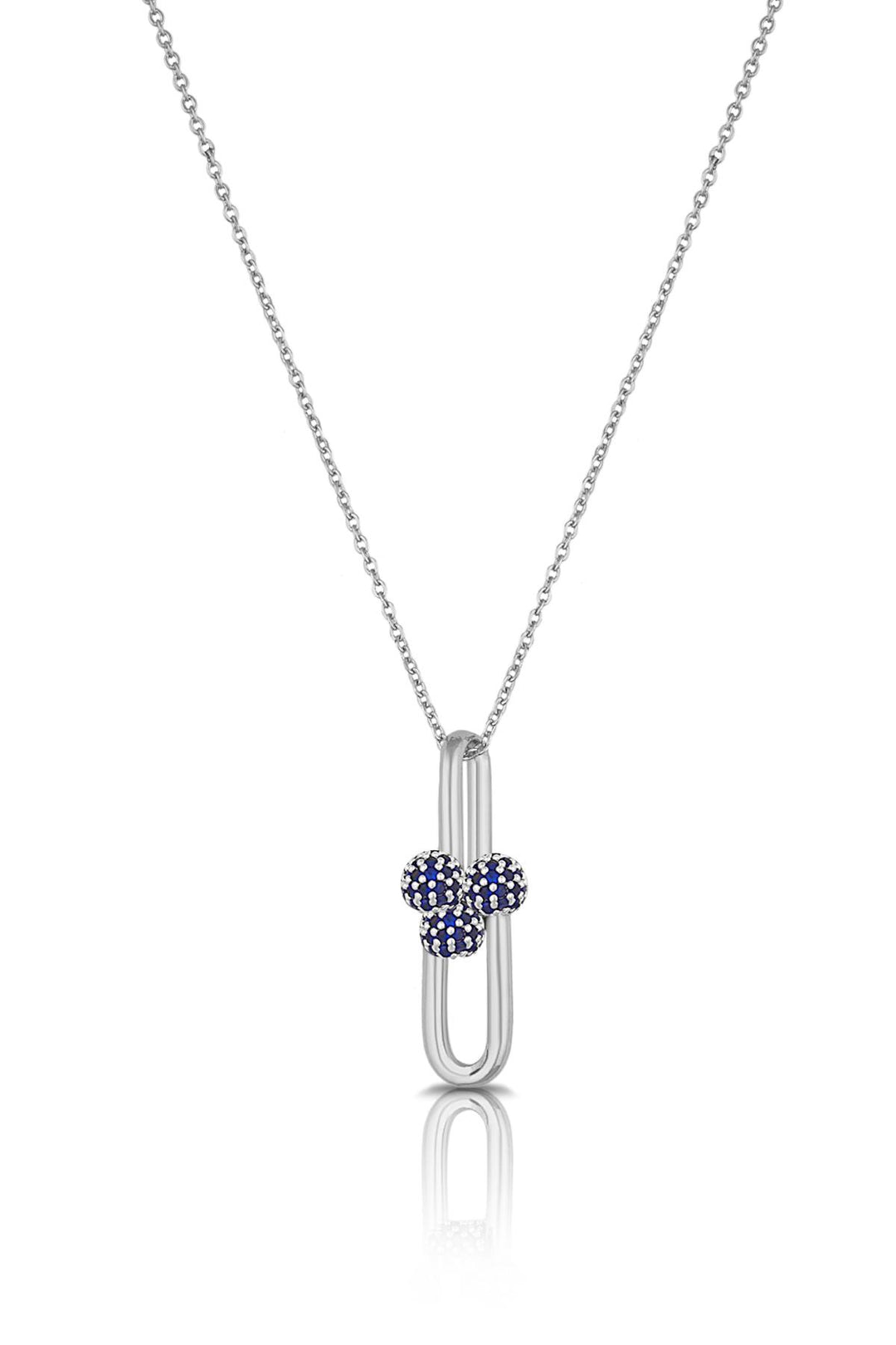 NVM TOPSHOP Time Women's Full Turquoise Zircon Stone Necklace TSJ30352-452-A - Pioltello