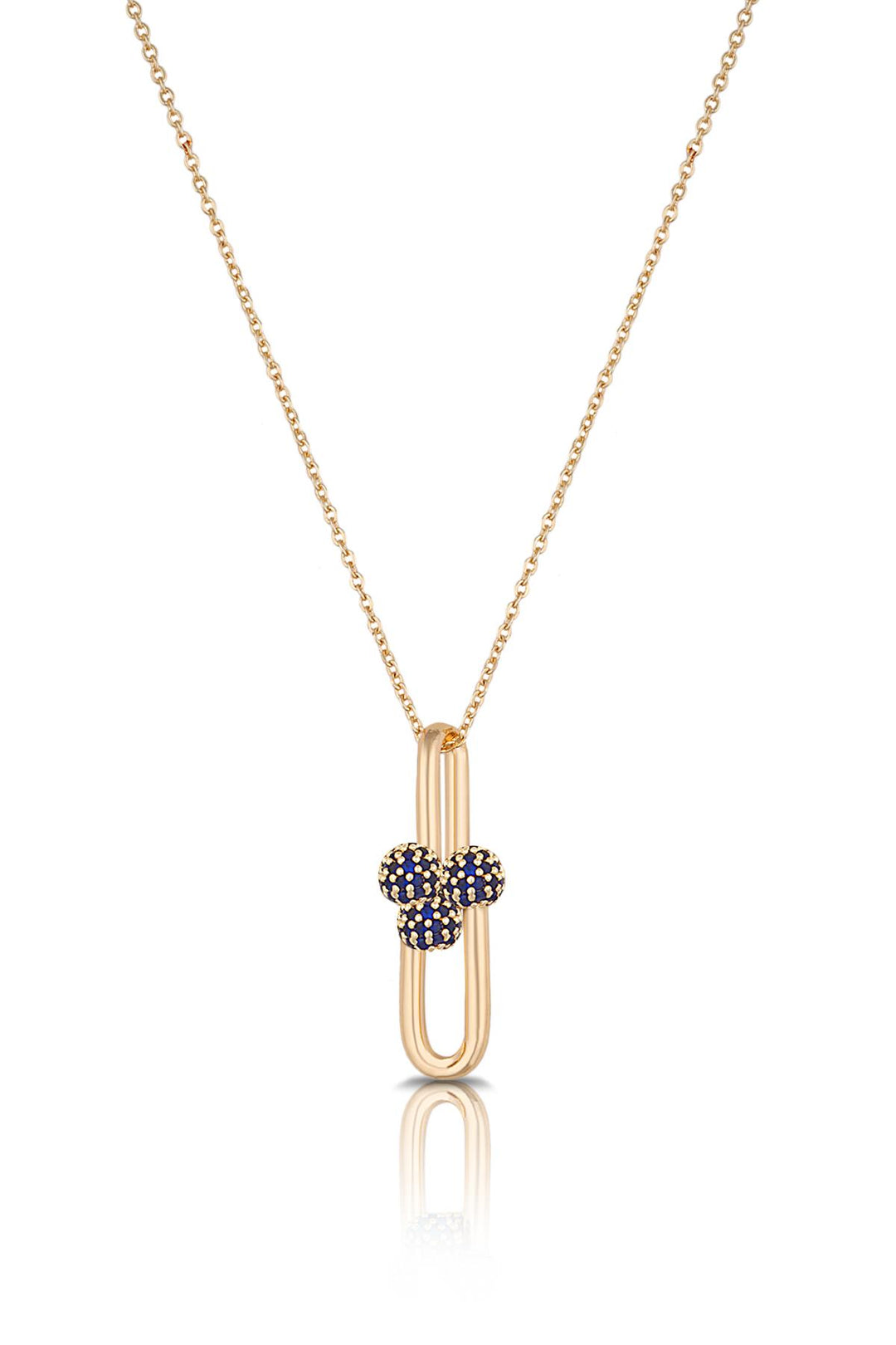 NVM TOPSHOP Time Women's Full Turquoise Zircon Stone Necklace TSJ30352-452-G - Colmar