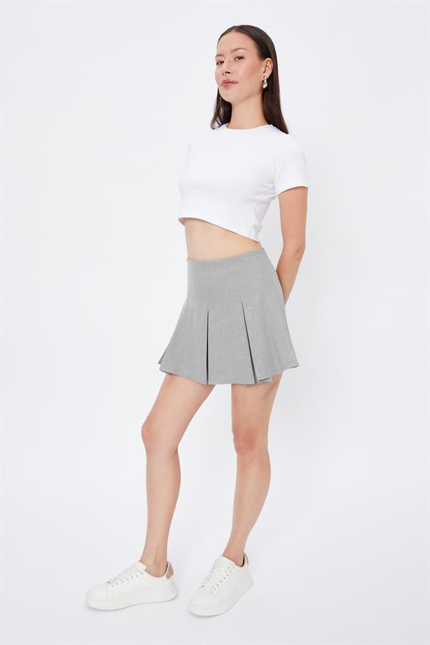 RYN Wholesale Pleated Skirt Gray - Santa Cruz Xoxocotlán