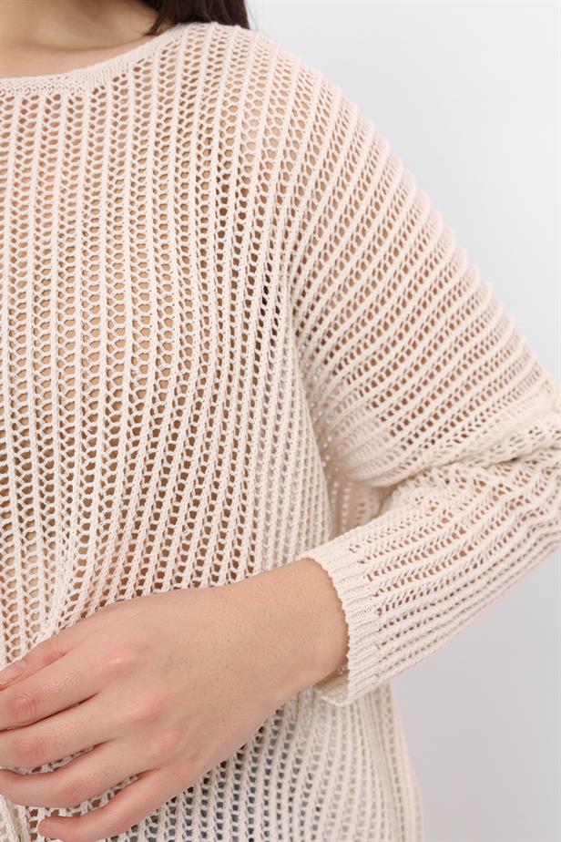 RYN Wholesale Loose Hole Blouse Ecru - Pokrov